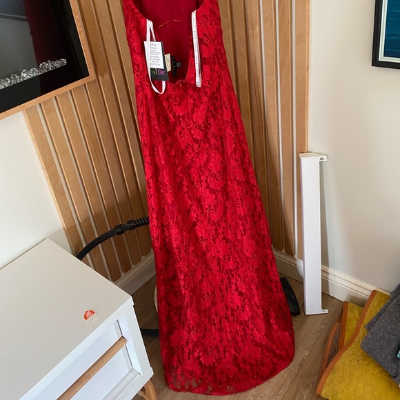 Red Halter Gown - Picture 4 of 5